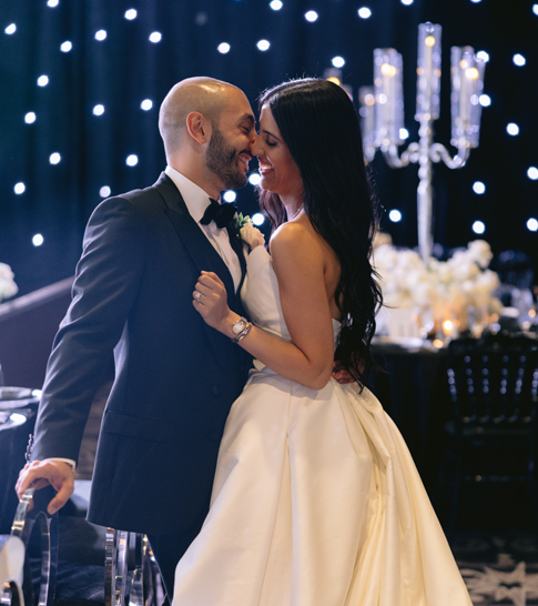 Couple under starlight